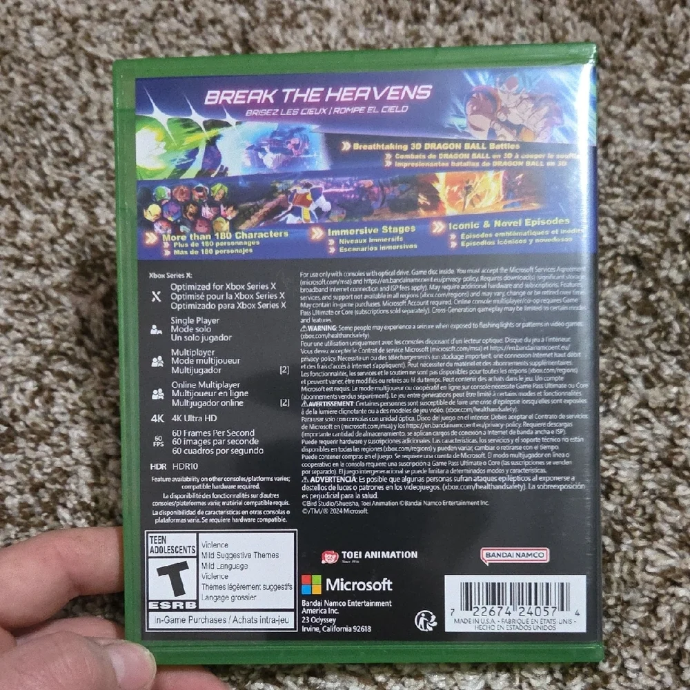 Dragon Ball Sparking Zero for Xbox Series X
